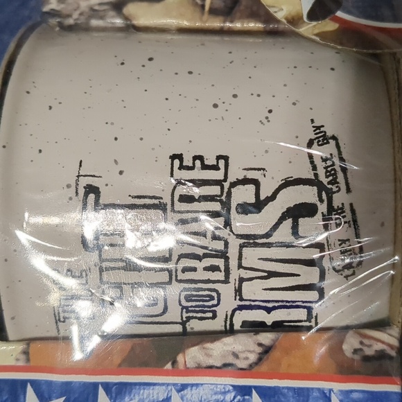 Larry The Cable Guy, Coffee Mugs, Git R Done, Set of 4, Speckled Stoneware, New - Picture 10 of 10